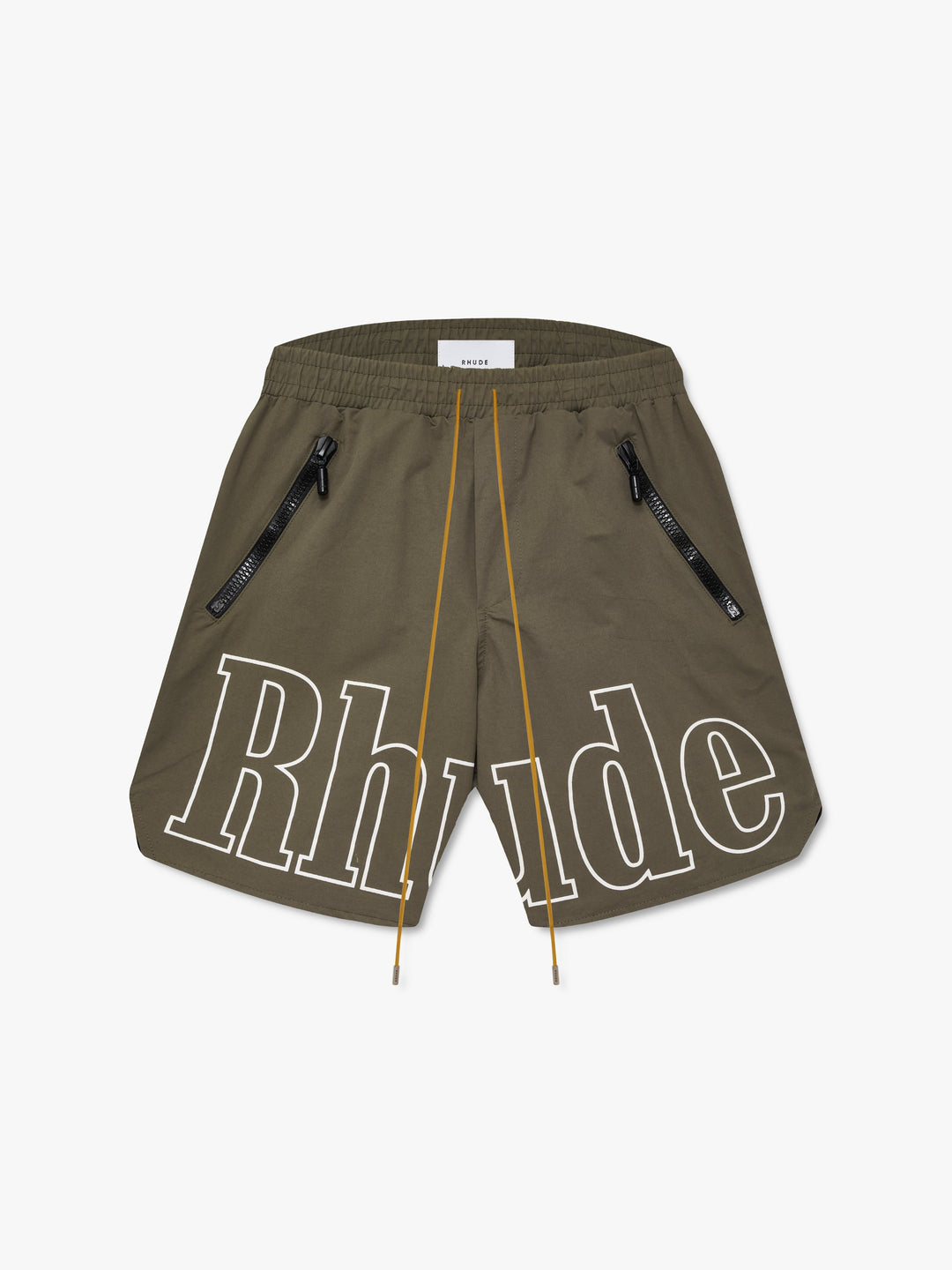 RHUDE Men's RH Logo Shorts Taupe