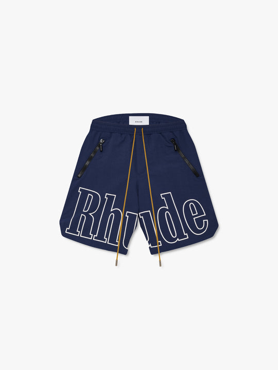 RHUDE Men's RH Logo Shorts Navy
