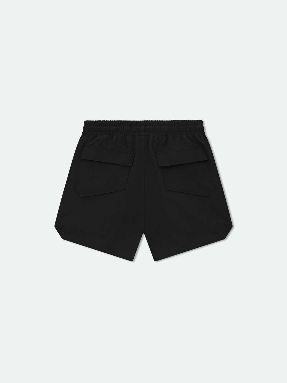 RHUDE Men's RH Logo Washed Nylon Shorts Black/White