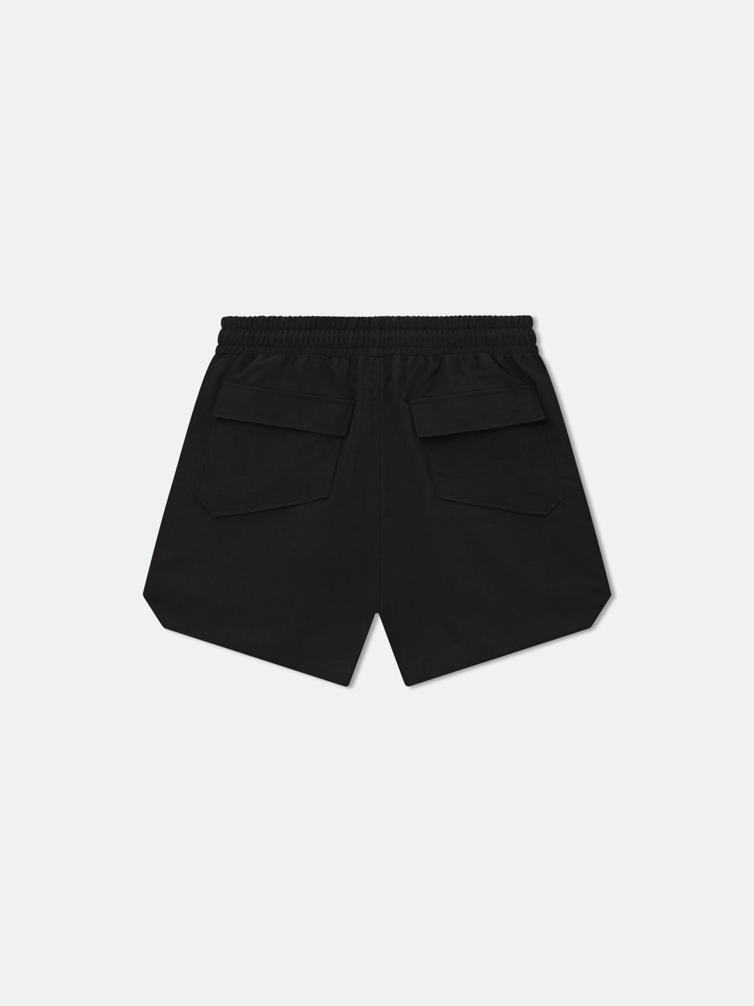 RHUDE Men's RH Logo Washed Nylon Shorts Black/White